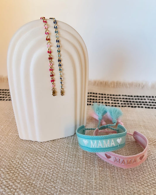 MAMA Linen Bracelet