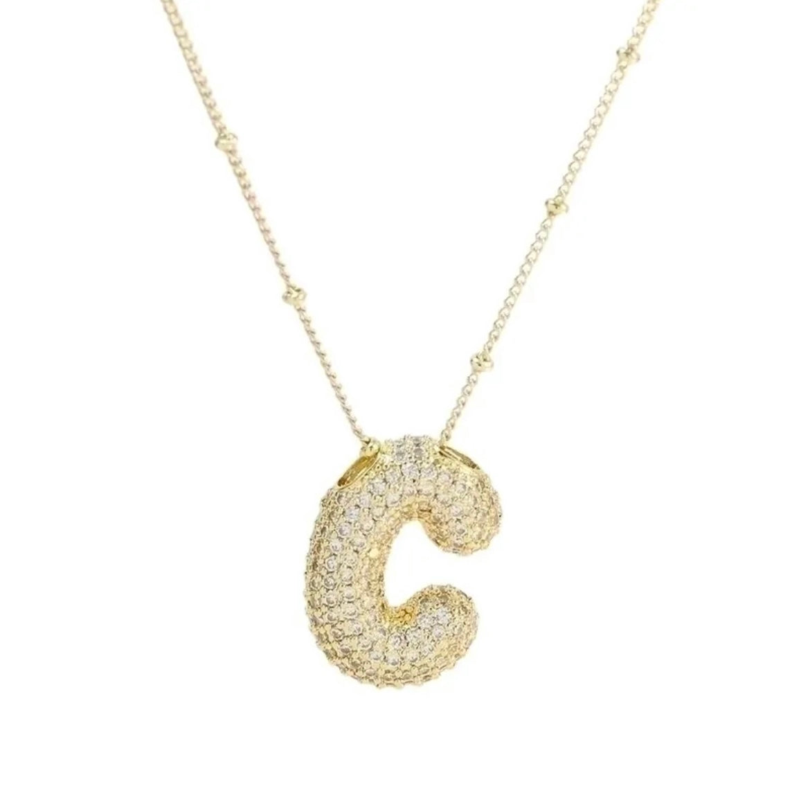 Rhinestone Bubble Necklace