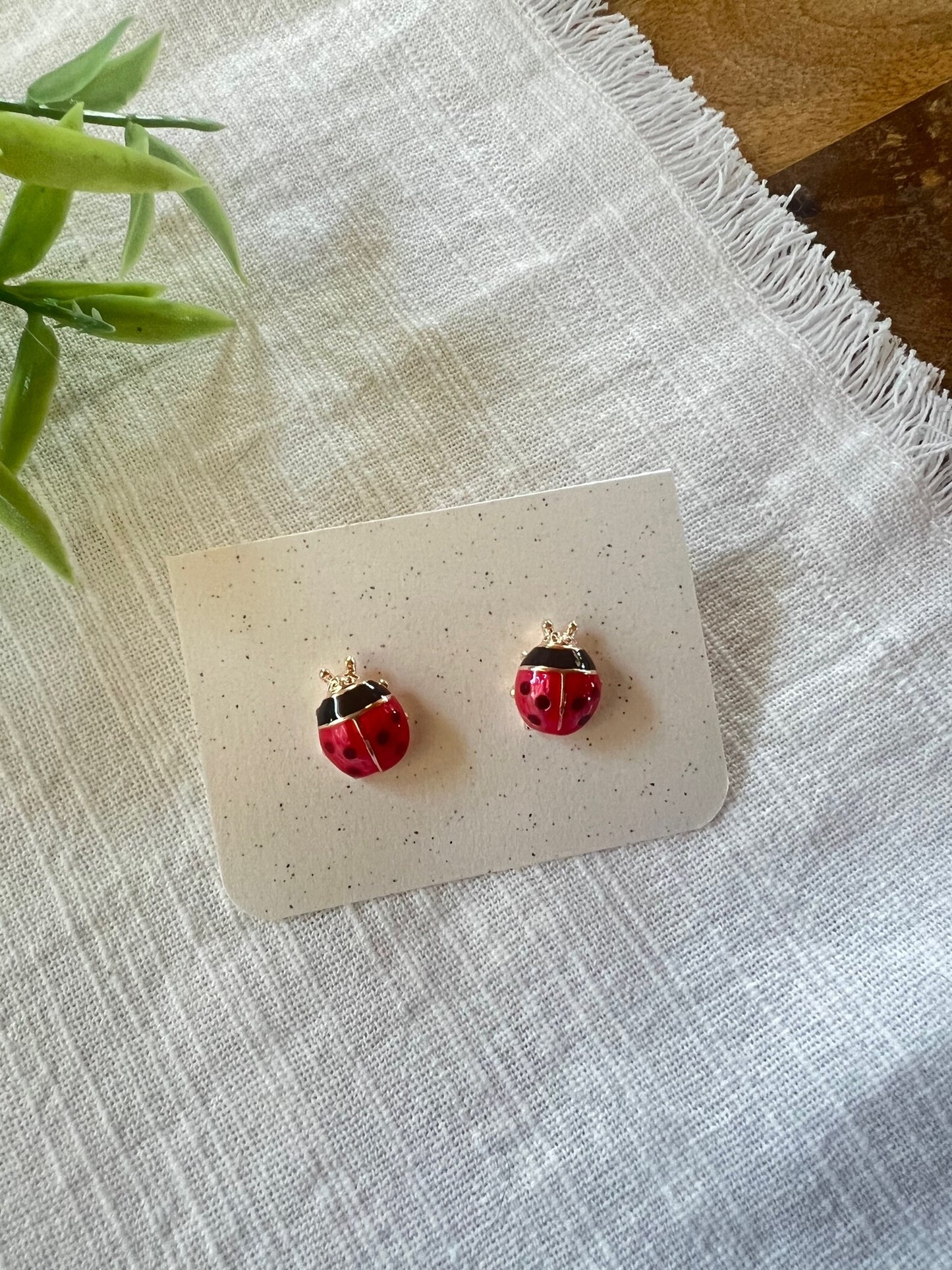 Ladybug Studs